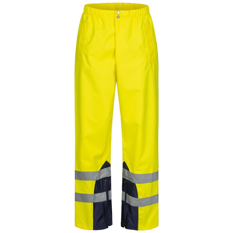 1 Stück Safestyle Warnschutzbundhose gelb, EN ISO 20471/1, EN 343, EN ISO 13688, hochsichtbar und wetterfest