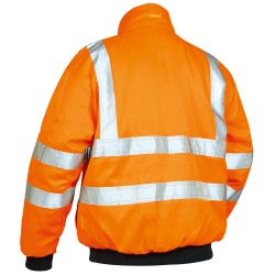 1 Stück ELYSEE Pilotjacke orange, EN ISO 20471 / 3, EN 14058, EN ISO 13688, hohe Sichtbarkeit und Schutz