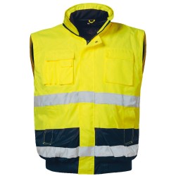 1 Stück Elysee Warnschutzjacke, gelb/marine, EN ISO 20471/3, EN 343, EN ISO 13688, wasser- und winddicht