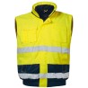 1 Stück Elysee Warnschutzjacke, gelb/marine, EN ISO 20471/3, EN 343, EN ISO 13688, wasser- und winddicht