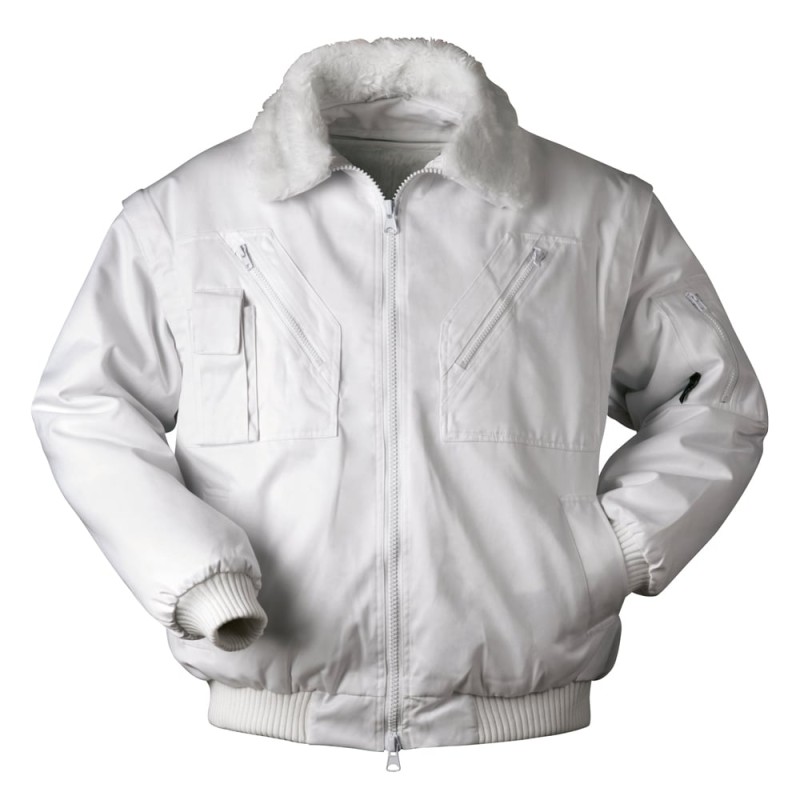 1 Stück NORWAY® Pilotjacke aus hochwertigem Material in klassischem Weiss