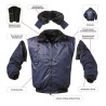1 Stück NORWAY® Pilotjacke aus hochwertigem Material in klassischem Weiss