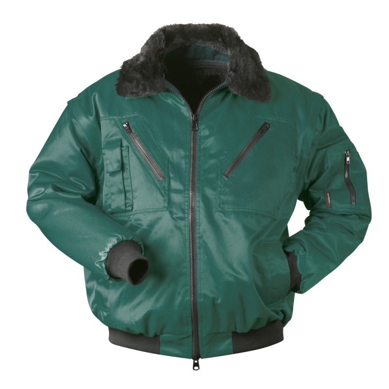 1 Stück NORWAY® LILLEHAMMER Pilotjacke aus strapazierfähigem Material in grün