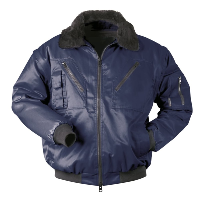1 Stück NORWAY® Pilotjacke aus strapazierfähigem Material in marineblau