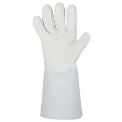 120 Paar GOODJOB® Arbeitshandschuhe aus Nappa- und Spaltleder in Natur, Sicherheitsklasse CAT 2