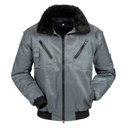 1 Stück NORWAY Pilotjacke aus hochwertigem Material in elegantem Grau