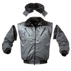 1 Stück NORWAY Pilotjacke aus hochwertigem Material in elegantem Grau