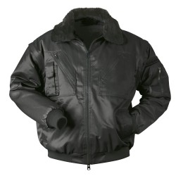 1 Stück NORWAY® Pilotjacke aus hochwertigem Material in klassischem Schwarz