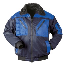 1 Stück NORWAY® Pilotjacke aus hochwertigem Material in Marine/Royal Blau