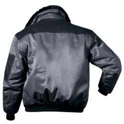 1 Stück NORWAY® Pilotjacke aus strapazierfähigem Material in Grau/Schwarz