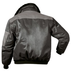 1 Stück NORWAY® Pilotjacke aus strapazierfähigem Material in Schwarz/Grau