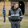 1 Stück NORWAY® Pilotjacke mit Reflexstreifen, Schwarz/Grau, für optimale Sichtbarkeit und Sicherheit