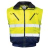 1 Stück NORWAY Warnschutz-Pilotjacke aus hochwertigem Material in Gelb/Marine, EN ISO 20471/3 zertifiziert