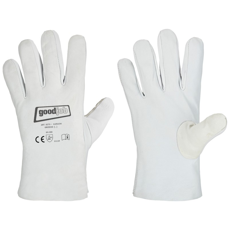 240 Paar GOODJOB® Nappa-Leder Handschuhe, Natur, Kategorie 2