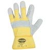 120 Paar ORISA STRONGHAND® Handschuhe aus Rind-Spaltleder in Natur/Gelb, Sicherheitsklasse CAT 2