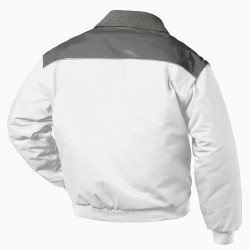 1 Stück Hollis Pilotjacke aus strapazierfähigem Material in Weiss/Grau für optimale Funktionalität und Style