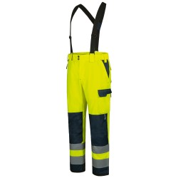 1 Stück ELYSEE Warnschutz-Regenhose EN ISO 20471, EN 343, gelb/marine, wasserdicht und hochsichtbar
