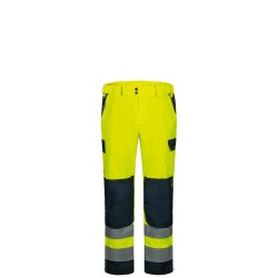 1 Stück ELYSEE Warnschutz-Regenhose EN ISO 20471, EN 343, gelb/marine, wasserdicht und hochsichtbar