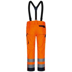 1 Stück ELYSEE Warnschutz-Regenhose EN ISO 20471, EN 343, orange/marine, hohe Sichtbarkeit und Wetterschutz