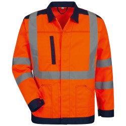 1 Stück SAFESTYLE Warnschutz-Bundjacke aus Nylon in Orange/Marine für optimale Sichtbarkeit und Sicherheit
