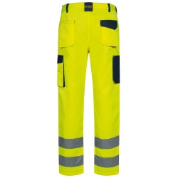 1 Stück WERDAU Warnschutz-Bundhose, SAFESTYLE®, gelb/marine, langlebig und sicher für den Arbeitsbereich