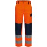 1 Stück Safestyle Warnschutz-Bundhose, orange/marine, mit hoher Sichtbarkeit und strapazierfähigem Material
