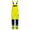 1 Stück SAFESTYLE Warnschutz-Latzhose, gelb/marine, strapazierfähiges Material für optimale Sichtbarkeit und