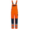 1 Stück SAFESTYLE Warnschutz-Latzhose aus strapazierfähigem Material in orange und marineblau