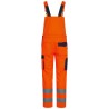 1 Stück SAFESTYLE Warnschutz-Latzhose aus strapazierfähigem Material in orange und marineblau