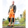 1 Stück SAFESTYLE Warnschutz-Latzhose aus strapazierfähigem Material in orange und marineblau
