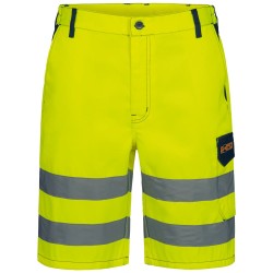 1 Stück Jessen Warnschutz-Shorts aus SAFESTYLE® in Gelb/Marine für optimale Sichtbarkeit und Sicherheit
