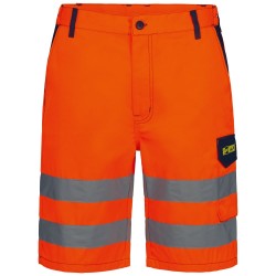 1 Stück Walsrode Warnschutz-Shorts aus SAFESTYLE® in Orange/Marine für optimale Sichtbarkeit und Sicherheit