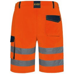 1 Stück Walsrode Warnschutz-Shorts aus SAFESTYLE® in Orange/Marine für optimale Sichtbarkeit und Sicherheit