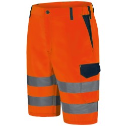 1 Stück Walsrode Warnschutz-Shorts aus SAFESTYLE® in Orange/Marine für optimale Sichtbarkeit und Sicherheit