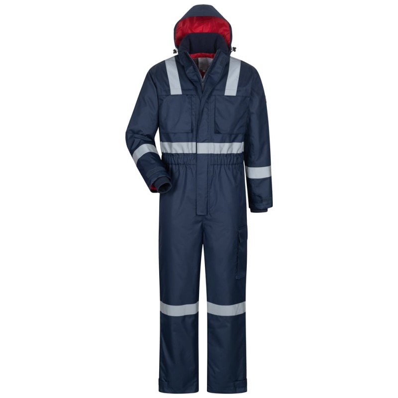 1 Stück Craftland Thermo-Overall aus warmem Material in Marineblau für optimalen Kälteschutz