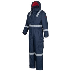 1 Stück Craftland Thermo-Overall aus warmem Material in Marineblau für optimalen Kälteschutz