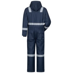 1 Stück Craftland Thermo-Overall aus warmem Material in Marineblau für optimalen Kälteschutz