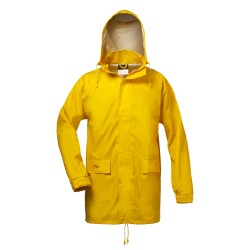1 Stück Landskrona PU-Stretch-Jacke, wasserdicht, EN 343, gelb, ideal für Outdoor-Aktivitäten und wechselhaftes