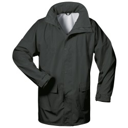 1 Stück LUND PU-Stretch-Jacke EN 343, wasserdicht, Schwarz, ideal für Outdoor-Aktivitäten und Schutz bei Regen