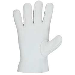 240 Paar SIALKOT GOODJOB® Handschuhe aus Nappa-Leder und Baumwolle, Natur/Weiss, Kategorie 2