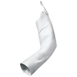 25 Paar Spaltleder-Ärmelschoner aus Rindleder in Weiss