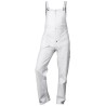 1 Stück Nico Vollleder-Latzhose aus Rind-Vollleder mit Aramid Garn in Weiss