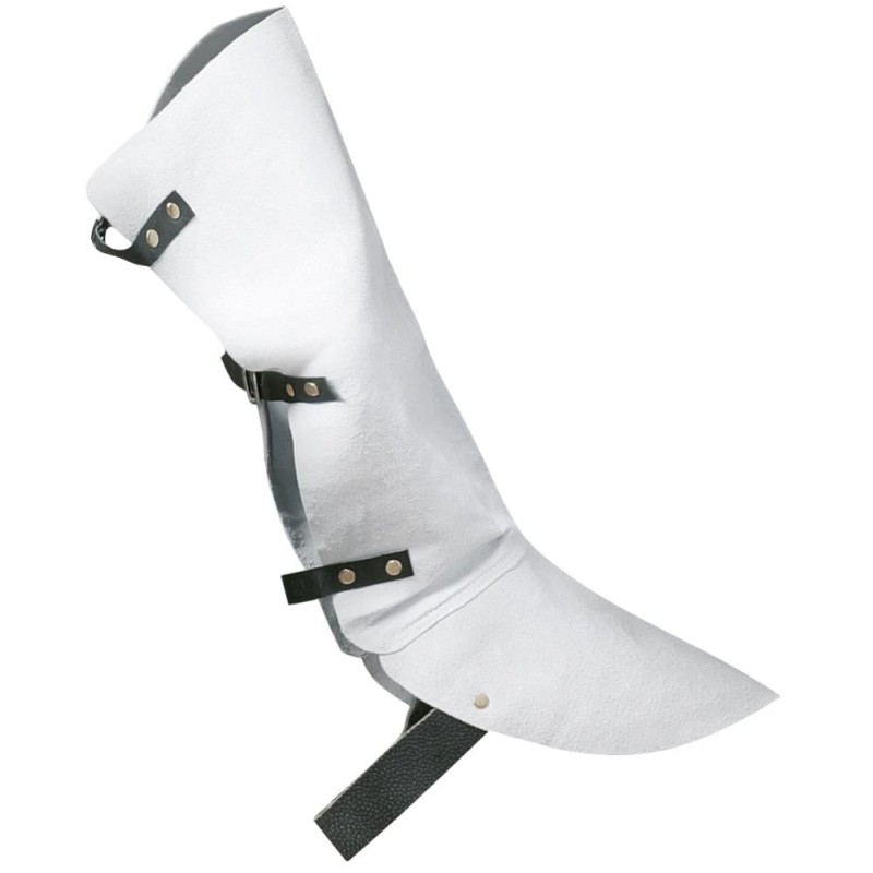 25 Paar Spaltleder-Gamaschen aus Rindsleder in Weiss