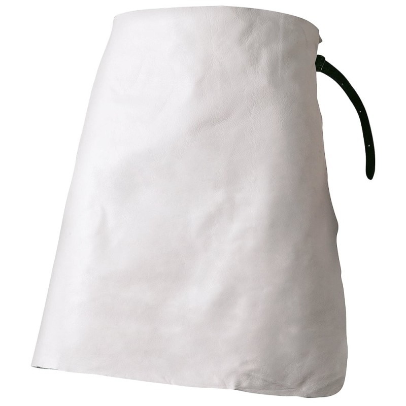 25 Stück CLAUS Spaltleder-Schurzwaren aus Rind-Spaltleder, weiss, 60 x 70 cm