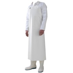 10 Stück DELTA Schutzschürze aus PU in Weiss, 90 x 115 cm - ideal für Hygiene und Schutz im Einsatz