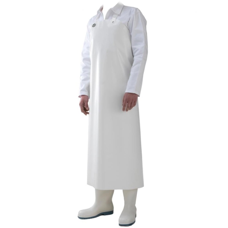 10 Stück DELTA Schutzschürze aus PU in Weiss, 90 x 115 cm - ideal für Hygiene und Schutz im Einsatz