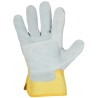 120 Paar ORISA STRONGHAND® Handschuhe aus Rind-Spaltleder in Natur/Gelb, Sicherheitsklasse CAT 2