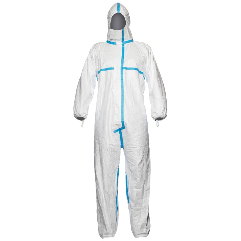 1 Schutzanzug TYVEK® 600 PLUS Kategorie 3 Typ 4-B/5-B/6-B Weiss