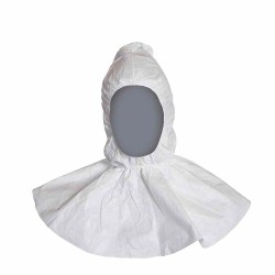 100 Stück TYVEK® Kapuzen aus hochwertigem, strapazierfähigem Material in klassischem Weiss