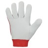 120 Paar GOODJOB® Nappa-Lederhandschuhe aus Baumwolle in Rot, Kategorie 1 - hohe Qualität und Komfort